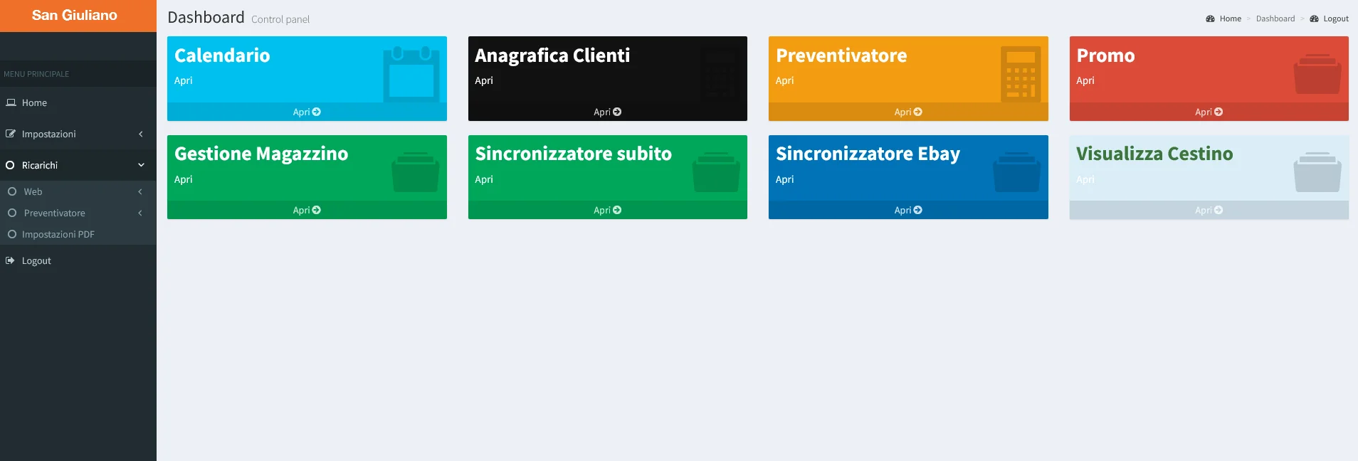 Gestionale CRM custom PHP